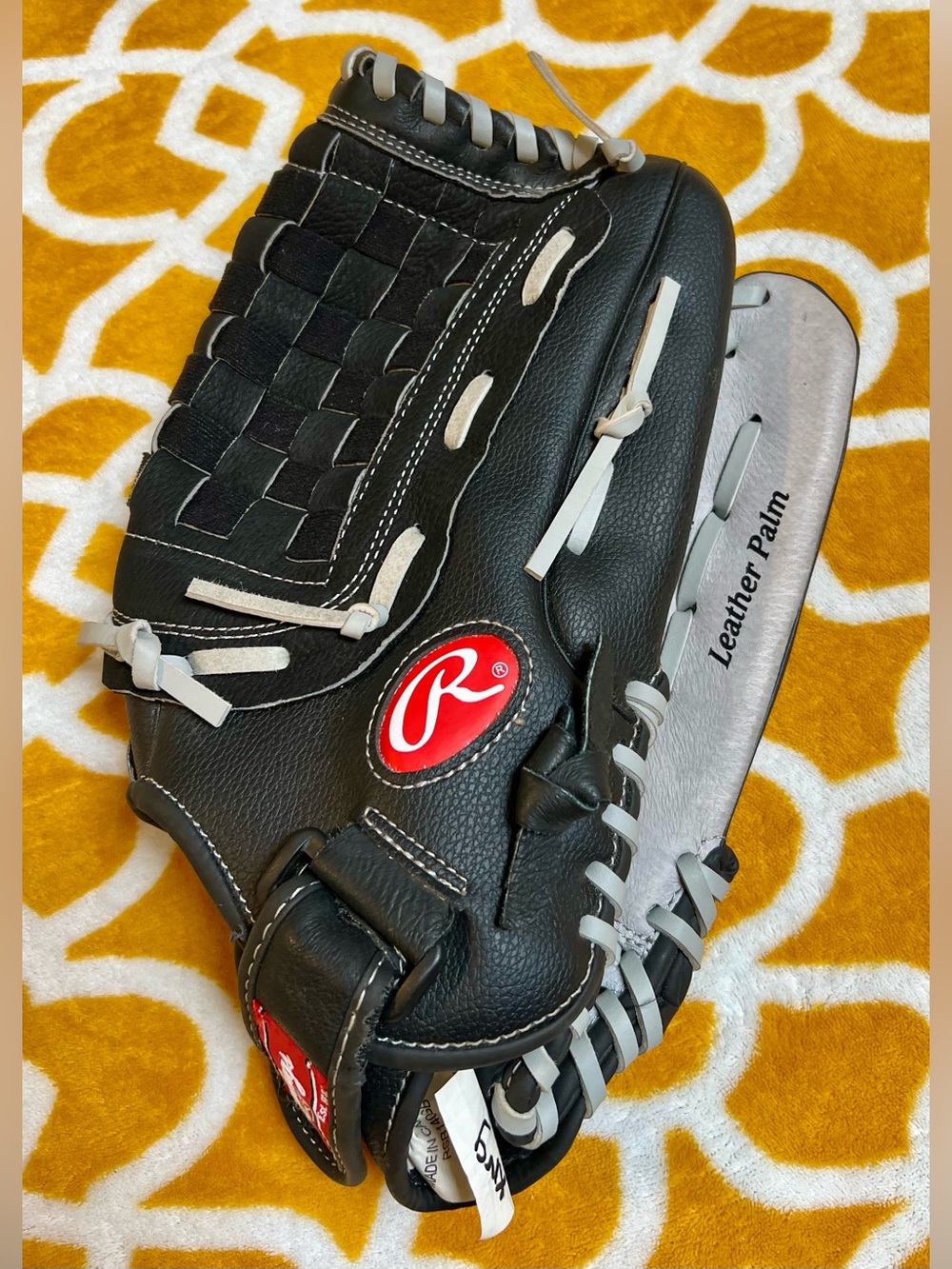 Rawlings RSB120GB 12" Softball Glove Left Hand Throw Leather Palm Basket Web